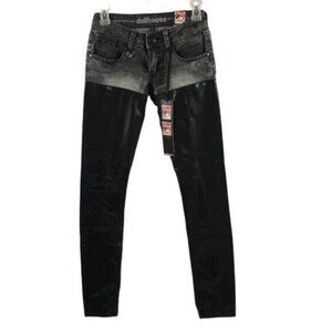 Dollhouse NWT Faux Leather Thigh High Rocker Jeans